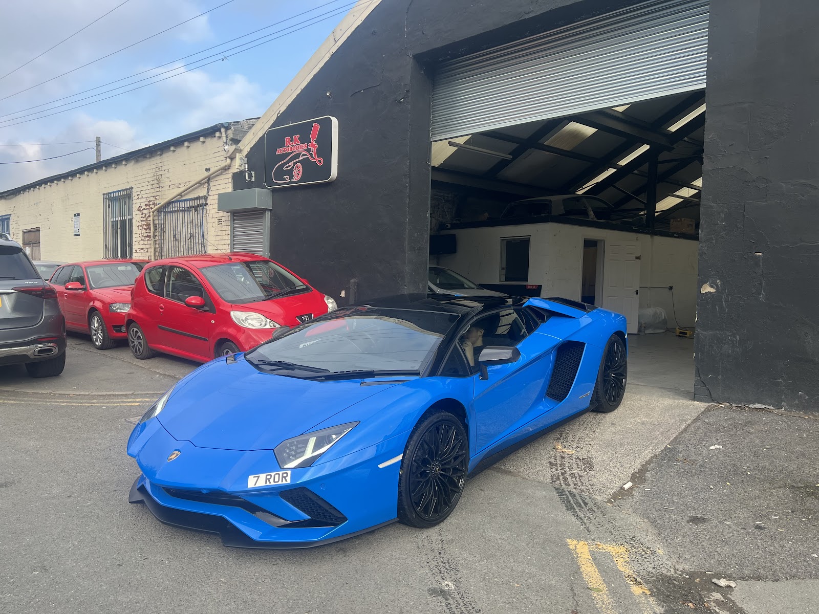 R.K Autobodies workshop in Burnley