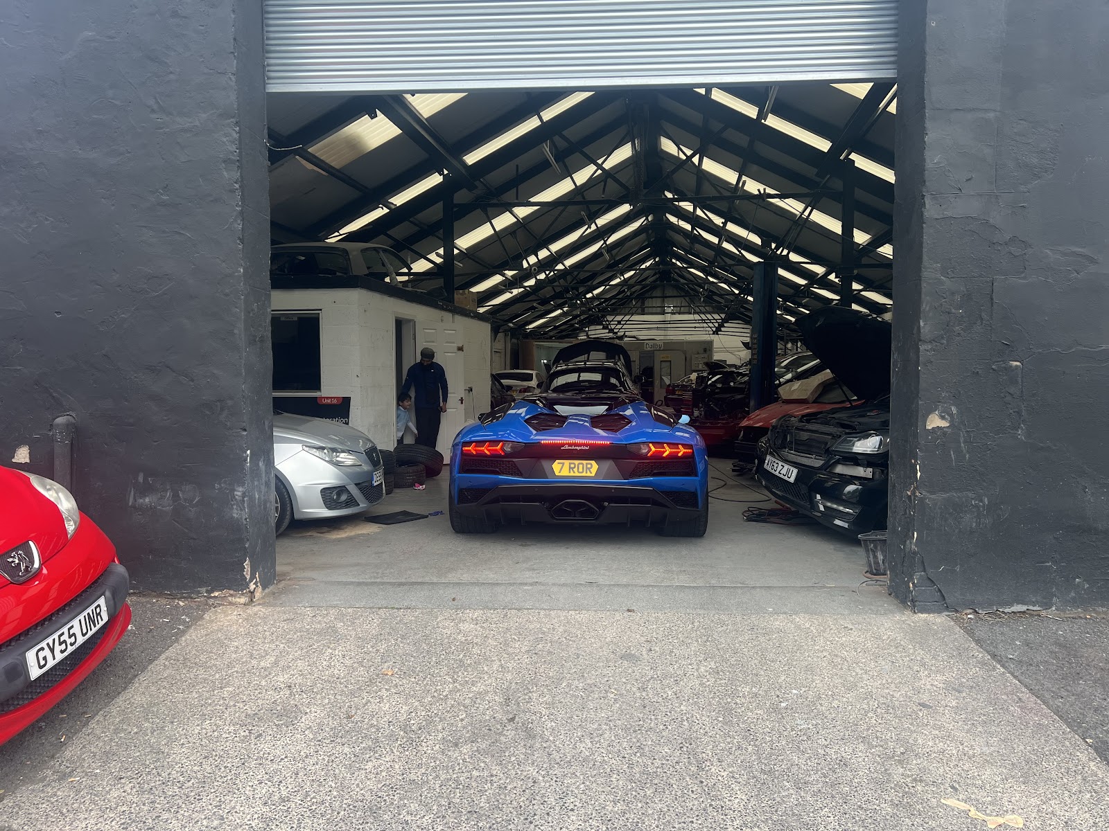 Vehicle being repaired at R.K Autobodies Burnley